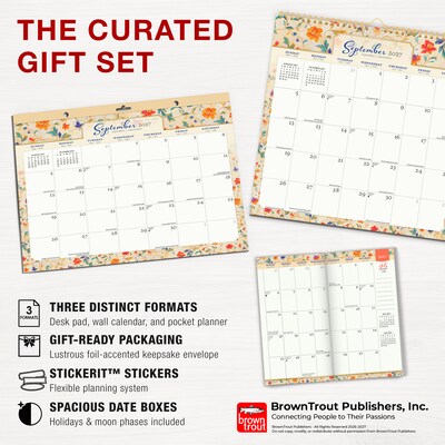 2027 BrownTrout Tuscan Delight 14.25" x 13" Monthly Calendar, Assorted Colors (9798330716258)