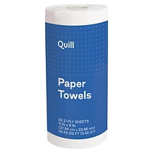 Quill Brand® Kitchen Paper Towels, 2-Ply, 85 Sheets/Roll (7HH290)