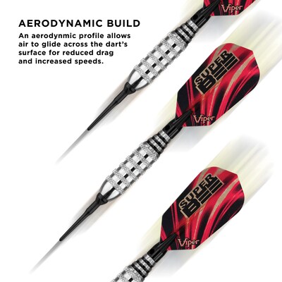 Viper Super Bee Silver Soft Tip Darts, 16 Grams (20-1202-16)
