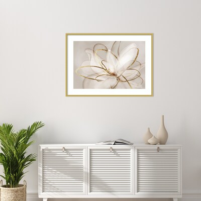 Amanti Art Transparent Beauty III (Floral) by Eva Watts Wood Framed Wall Art Print, 41" x 30" (A42677794069)
