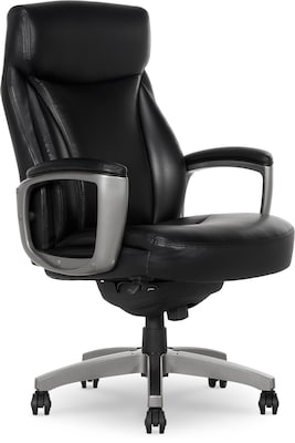 La-Z-Boy Arcadian Bonded Leather Executive Chair, Black (60009)