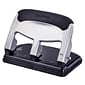 Bostitch EZ Squeeze 3-Hole Punch, 40 Sheet Capacity, Silver/Black (HP40)