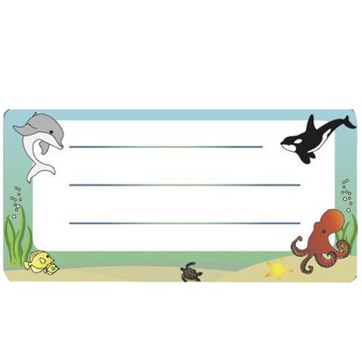 Creative Shapes Etc. Ocean Life Nametags, 36/Pack, 6 Packs (SE-826-6)