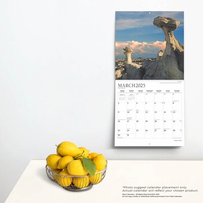 2025 Plato Magic Places 12" x 12" Monthly Square Wall Calendar (9781975478896)