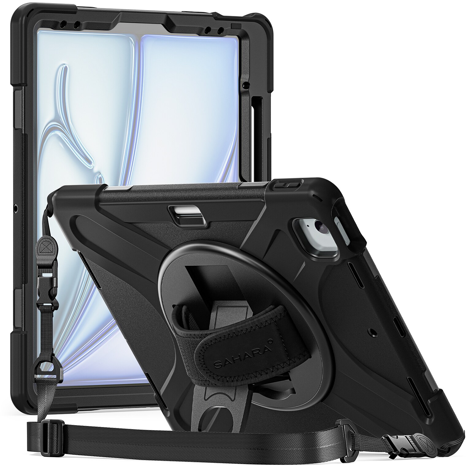 SaharaCase Raider-X Series Heavy Duty Case for iPad Air 13 (M3/M2), Scorpion Black (TB00416)