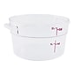 Cambro 2 Qt. Camwear® Food Storage Container, 8 3/16"  D X 4 3/16" H, Clear (RFSCW2135)