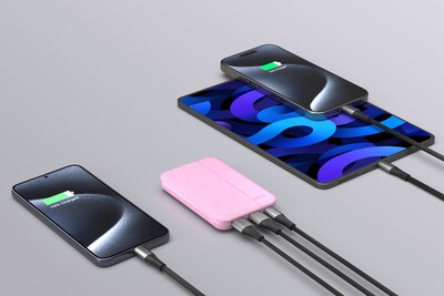 LAX 6600mAh Power Bank, Pink (LX16P)