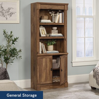 Sauder Palladia 72"H 5-Shelf Bookcase, Vintage Oak (420609)