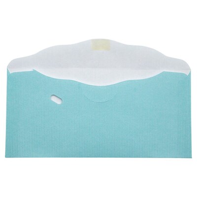LUX Moistenable Glue Envelope 3 1/8 x 6 1/4, Pastel Blue, 50/Pack (WS-7614-50)