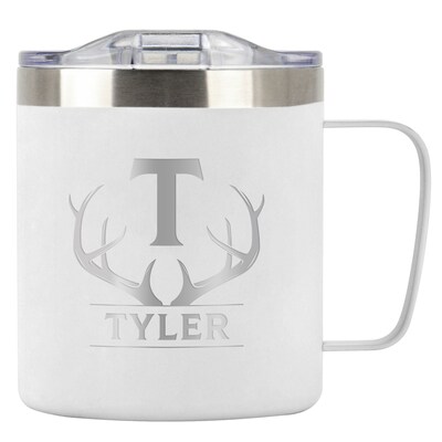 POD CAFÉ TO GO STAINLESS MUG 12 OZ