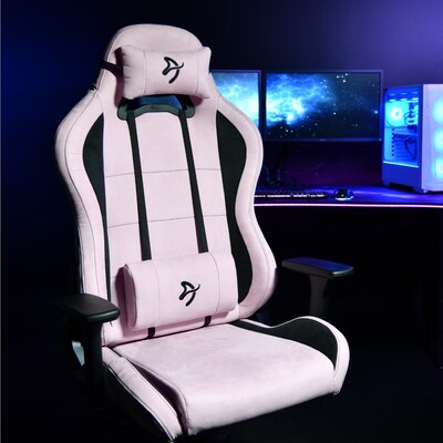 Arozzi Torretta Supersoft Microfiber Ergonomic Racing Gaming Chair, Pink (TORRETTA-SPSF-PNK)