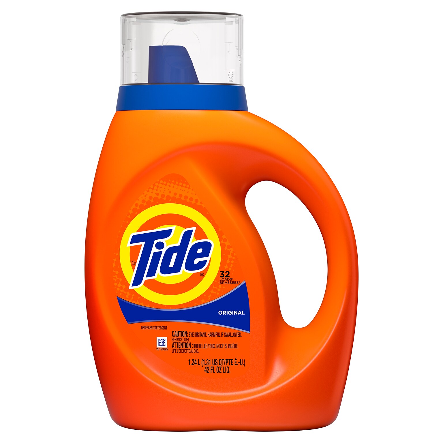 Tide Liquid Laundry Detergent, Original Scent, 42 fl oz, 32 Loads, 6/Carton (12117)