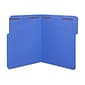 Staples® Reinforced Classification Folder, 2" Expansion, Letter Size, Blue, 50/Box (ST18342-CC)