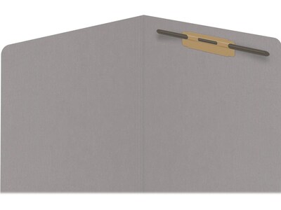 Medical Arts Press Reinforced End Tab File Folder, Straight Cut, Letter-Size, Gray, 50/Box (S-01501-GRY)
