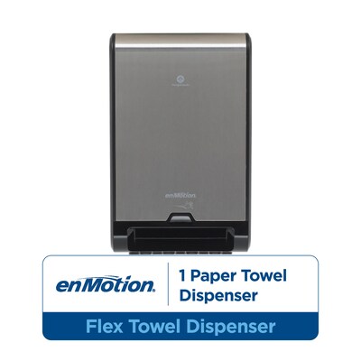 enMotion® Flex Automated Touchless Roll Paper Towel Dispenser by GP PRO, Stainless, 13.310”W x 7.960”D x 21.250”H(59766)