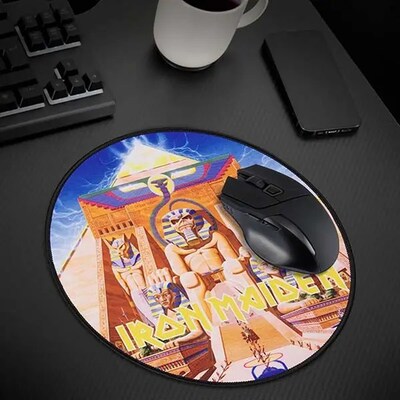 Subsonic IRON MAIDEN Powerslave 11.8" Round Gaming Mouse Pad (SA5646-IM4)