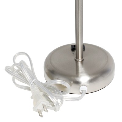 Simple Designs 19.50" LED Table Lamp with Charging Outlet, Tan (LT2024-TAN)