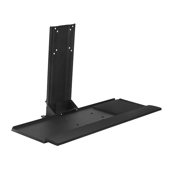 Mount-It! Monitor and Keyboard Wall Mount, Height Adjustable Standing Keyboard Tray, 25 W Tray, VESA Mount Required (MI-7915)