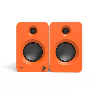 Kanto REN 200W Bluetooth Bookshelf Speakers, Matte Orange, Pair (RENMO)