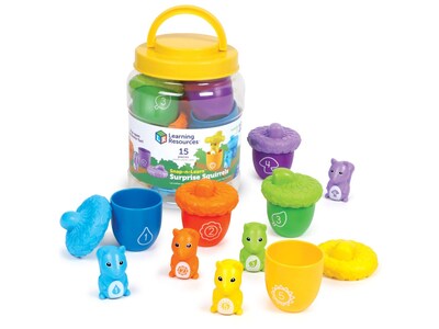 Learning Resources Snap-n-Learn Surprise Squirrels Playset, Assorted Colors (LER6723)