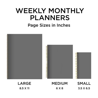 2027 TF Publishing Blooms of Blue 6.5" x 8"  Weekly & Monthly Standard Planner, Paperboard Cover, Multicolored (27-9218)