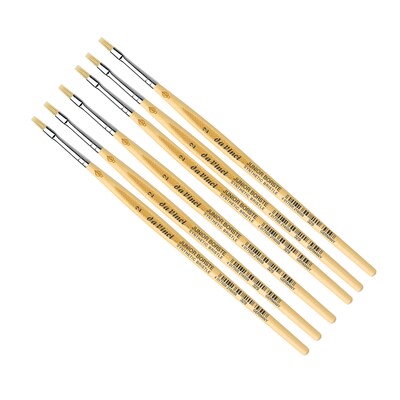 da Vinci JUNIOR BORSTE Tempera Synthetic Student Brush, 6 Brushes/Pack (DVXVA3292-6)