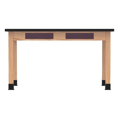 Diversified Woodcrafts School Classroom Rectangular Science Lab Table, 54" x 24", Oak (C720LBBK30N)