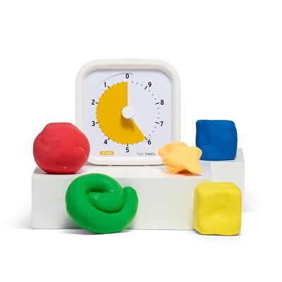 Time Timer MOD 10 Minute Wind Up Timers, White (TTM910W)