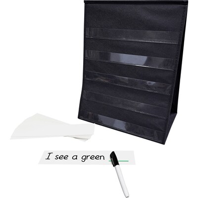 Teacher Created Resources Black Desktop Pocket Chart, 15-1/2" x 12", Pack of 2 (TCR20374-2)