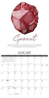 2026 Willow Creek Gemstones 12" x 12" Monthly Wall Calendar (55281)