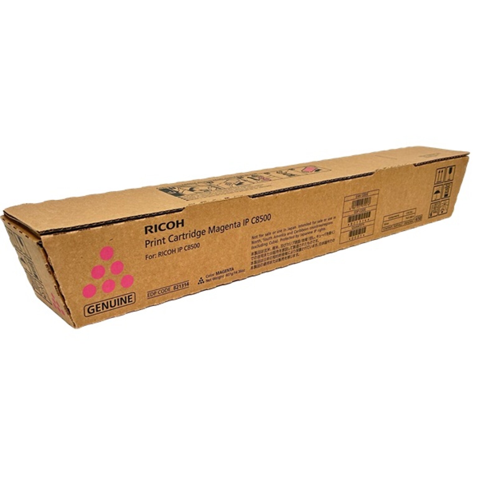 Ricoh 821314 Magenta High Yield Toner Cartridge, Prints Up to 34,000 Pages