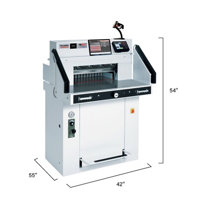 Triumph 5560 VRCUT Ready 21 5/8 Guillotine Paper Cutter, White (CU0493)