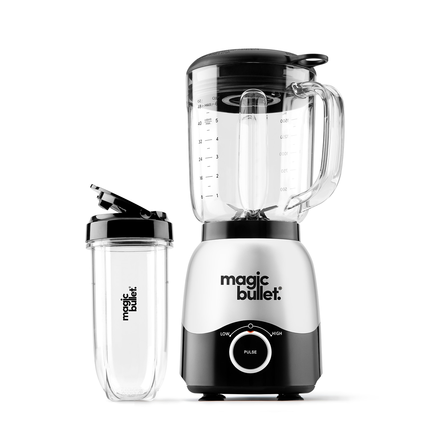 magic bullet 48 oz. Blender with To-Go Cup, Silver (MBF50200)