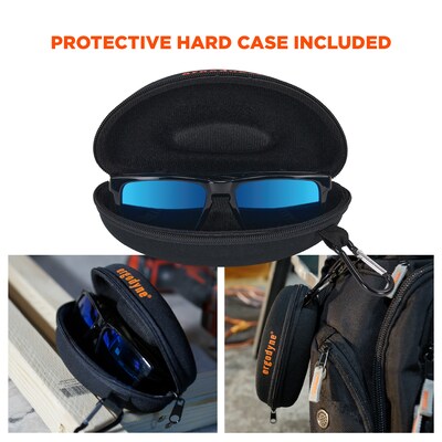 Ergodyne Skullerz SIXTEN-AFASPM Anti-Fog Safety Glasses, Blue Lens (58240)