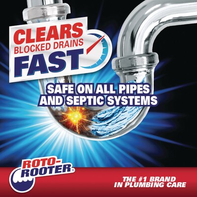 ROTO-ROOTER® Gel Clog Remover, 1 Gallon Bottle, 4/Carton (RST351399)