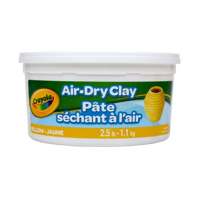 Crayola Air Dry Clay, Yellow, 4/Bundle (BIN575134-4)