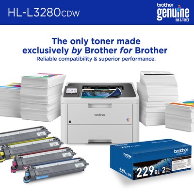 Brother HL-L3280CDW Wireless Compact Digital Color Printer, Laser Quality Output, Refresh Subscription Eligible