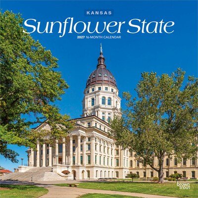 2027 BrownTrout Kansas Places 12 x 12 Monthly Wall Calendar (9798330714537)