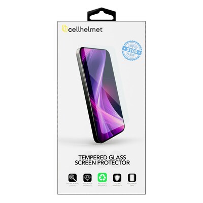 cellhelmet Tempered Glass Screen Protector for iPhone 16 Pro Max with $100 Coverage (ST-107-C100)