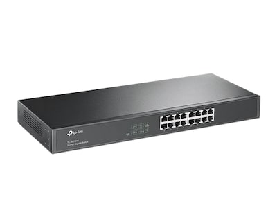 TP-LINK 16-Port Gigabit Ethernet Unmanaged Switch, Black (TL-SG1016)