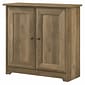 Bush Furniture Cabot 30.2" Storage Cabinet with 2 Shelves, Reclaimed Pine (WC31598)