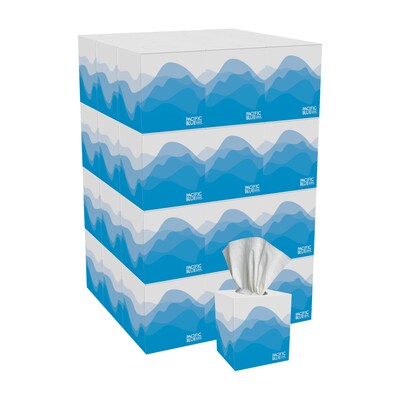 Pacific Blue Select Facial Tissue, 2-ply, 100 Tissues/Box, 36 Boxes/Pack (46200)
