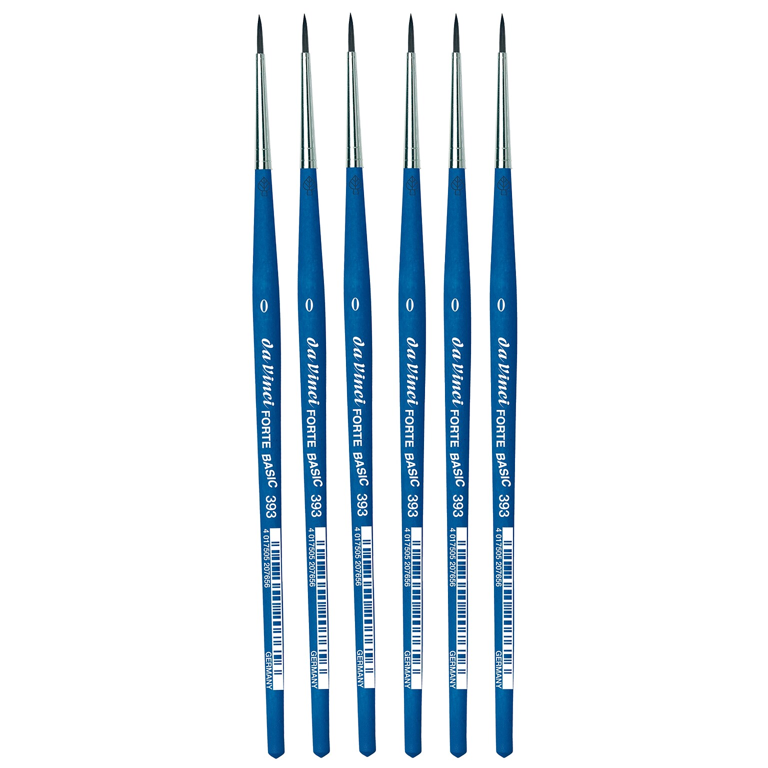 da Vinci FORTE BASIC Acrylic Synthetic Student Round Brush, 6 /Pack (DVXVA3930-6)