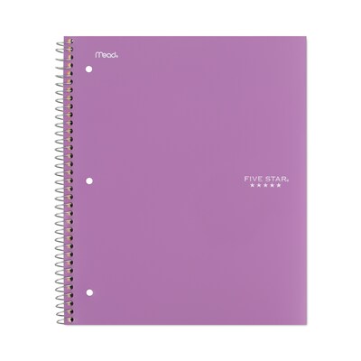 Five Star 1-Subject Notebooks, 8.5" x 11", College Ruled, 100 Sheets, Assorted Colors, 6/Pack (MEA38052)
