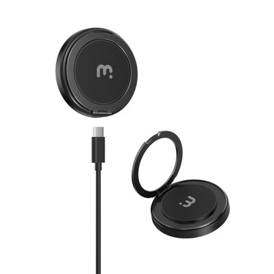 MYBat 360° Wireless Charger 15W Fast Charging Meets 360° Stand & Grip