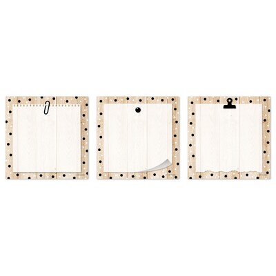 Creative Teaching Press Core Decor Polka Dots on Wood Designer Cut-Outs, 36/Pack, 3 Packs/Bundle (CTP11067-3)