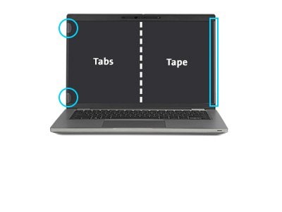 Kensington High Clarity Anti-Reflective Blue Light Filter & Privacy Screen Filter for 15.6" Laptops (16:10) (HC156A1610A)