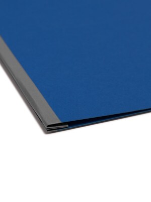 Smead Premium Pressboard 2-Prong Report Cover, Letter Size, Dark Blue, 25/Box (81351)