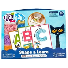 Educational Insights Playfoam Shape & Learn Pete the Cat Grooving Alphabet Set (3550)