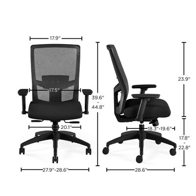 Union & Scale™ Workplace2.0™ 500 Series Fabric Task Chair, Black (51972)